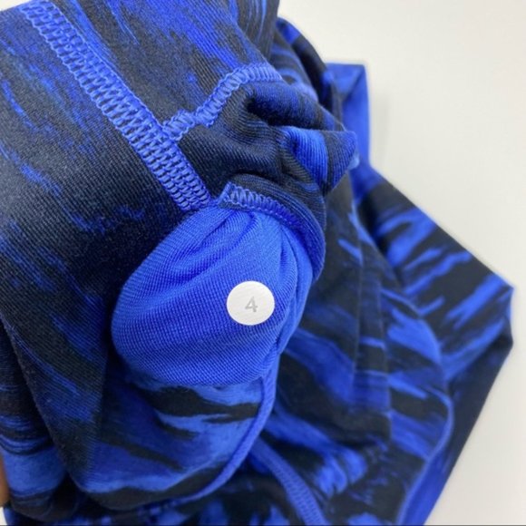 Lululemon Blue High Rise Wunder Under Leggings 4 - Picture 4 of 7